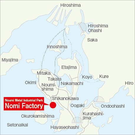 Nomi Factory Surrounding map